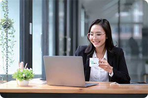 办公室中的灵霁饮品机